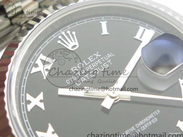 Dial Bracelet Markers Edition SH3135 116234 Roman on Black DateJust SS Jubilee 1:1 36 904L Steel Best ARF V3 0117